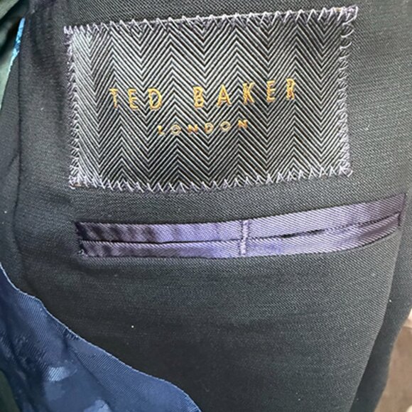Ted Baker Wool High Suit Jacket Grey - Picture 2 of 5
